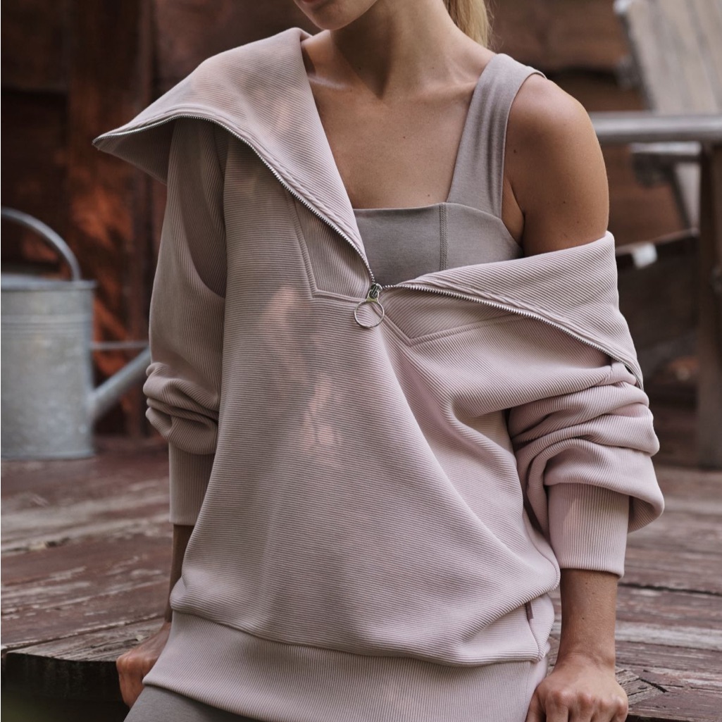 Varley Vine Half Zip Pullover Sweatshirt